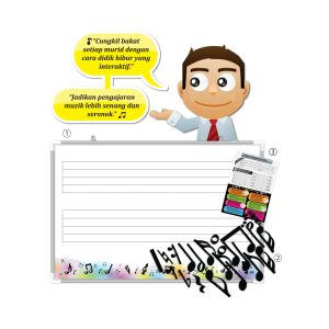 Papan Putih Magnetik Pengajaran Muzik - 音乐教学磁性白板