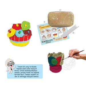 Set Pembuatan Cawan Tembikar - 陶瓷杯制作包