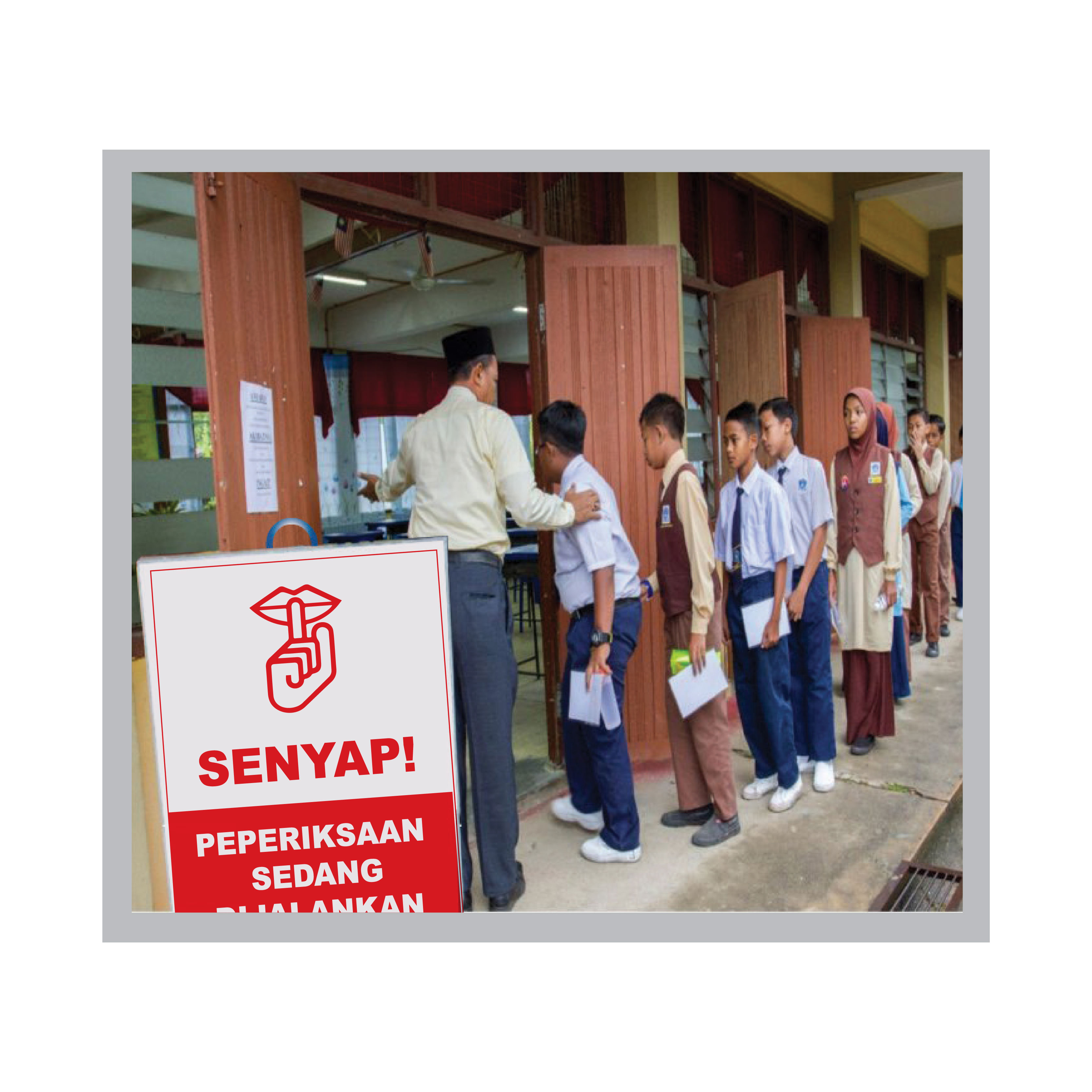 Papan Tanda Berdiri 'SENYAP' - Image 2