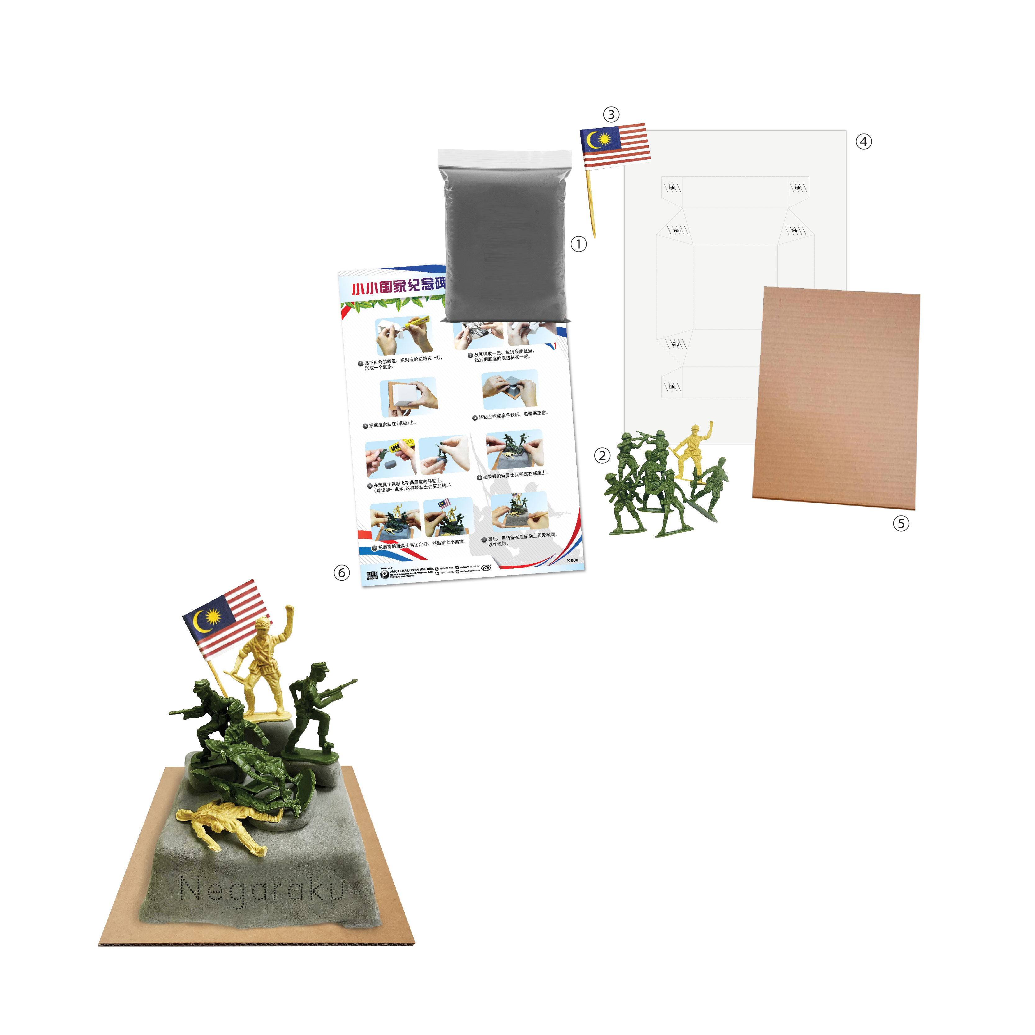 Replika Mini Tugu Negara - 小小国家纪念碑