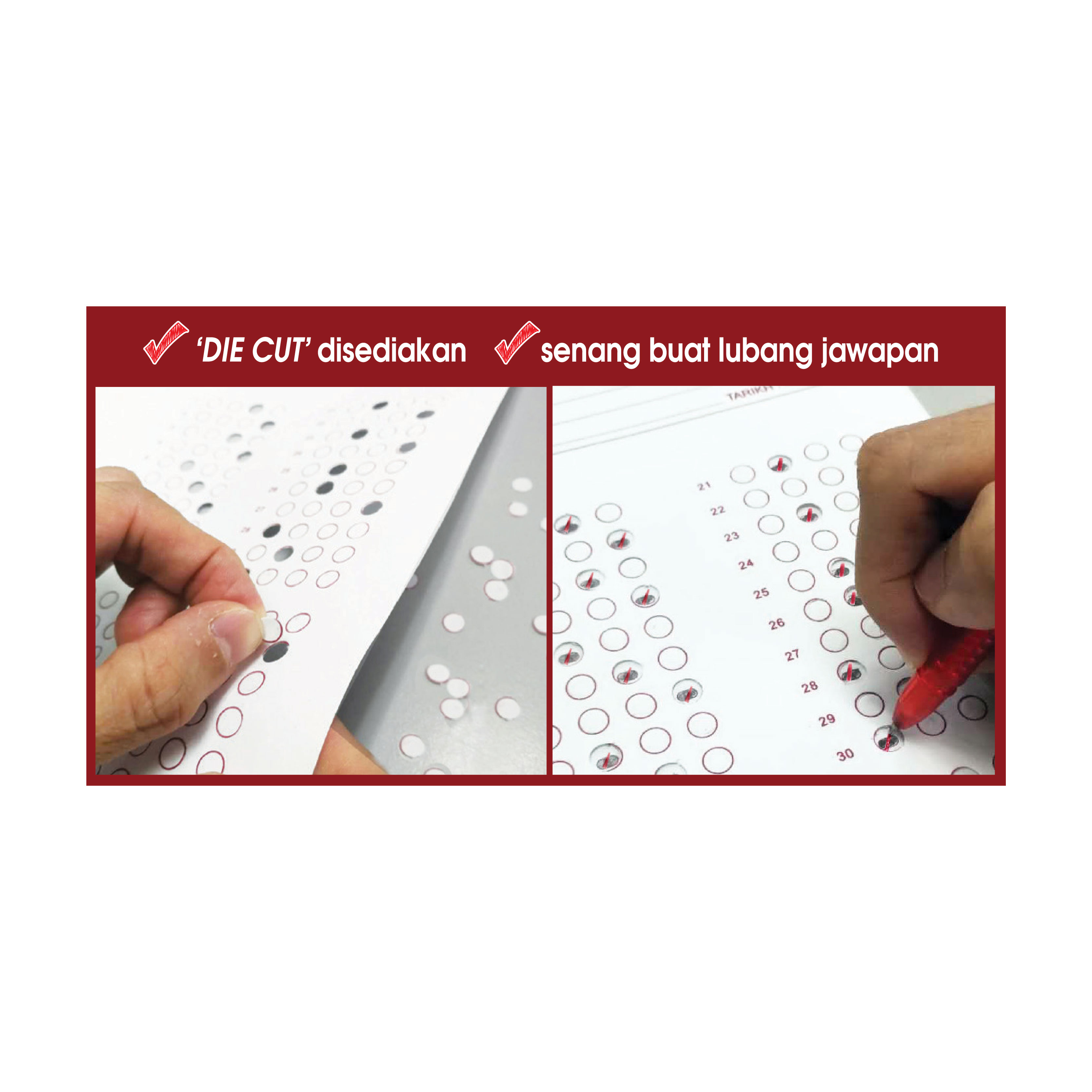 Kad Pemeriksaan & Kertas Jawapan Objektif SPM - Sekolah Menengah - Image 2