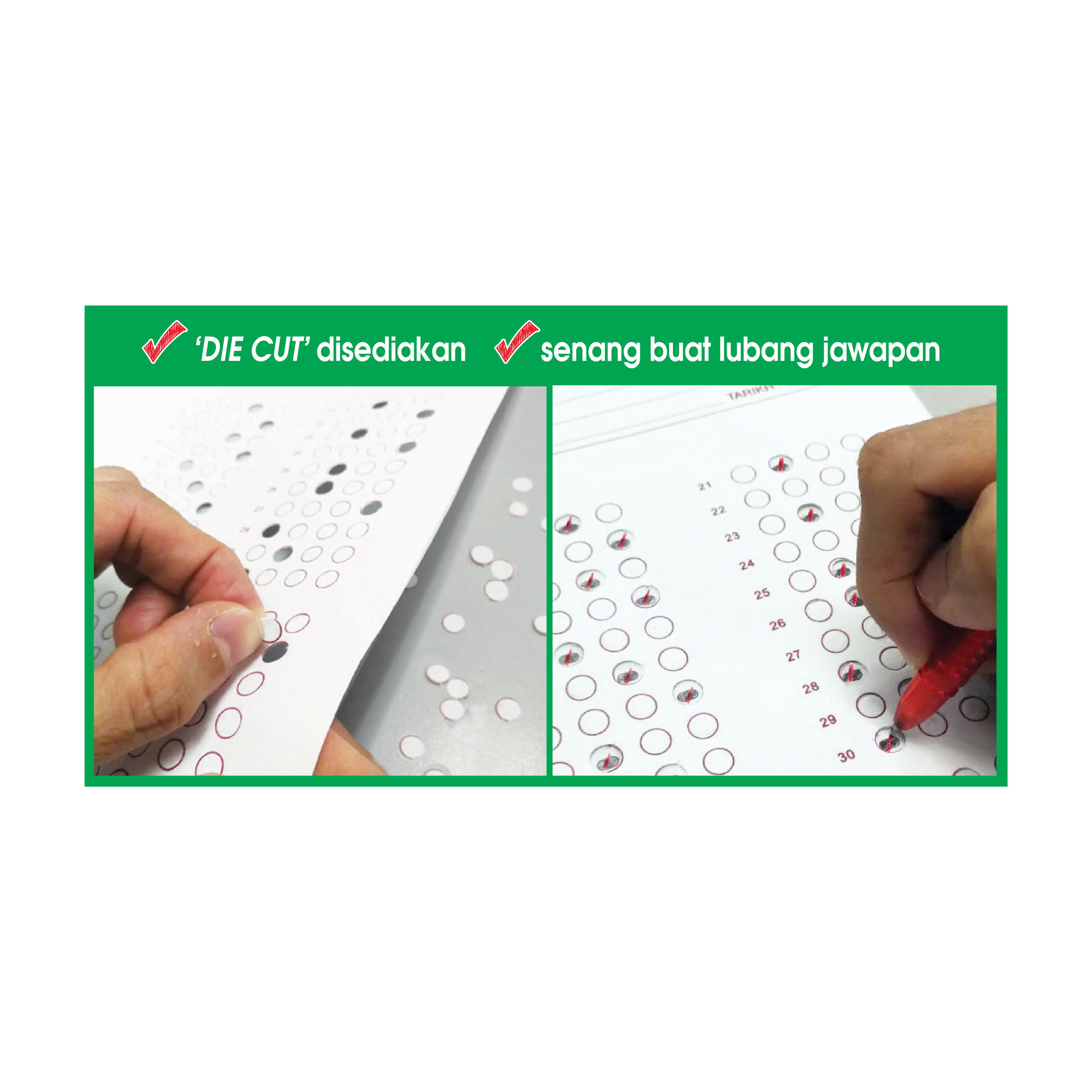 Kad Pemeriksaan & Kertas Jawapan Objektif Hibrid SPM - Sekolah Menengah - Image 2