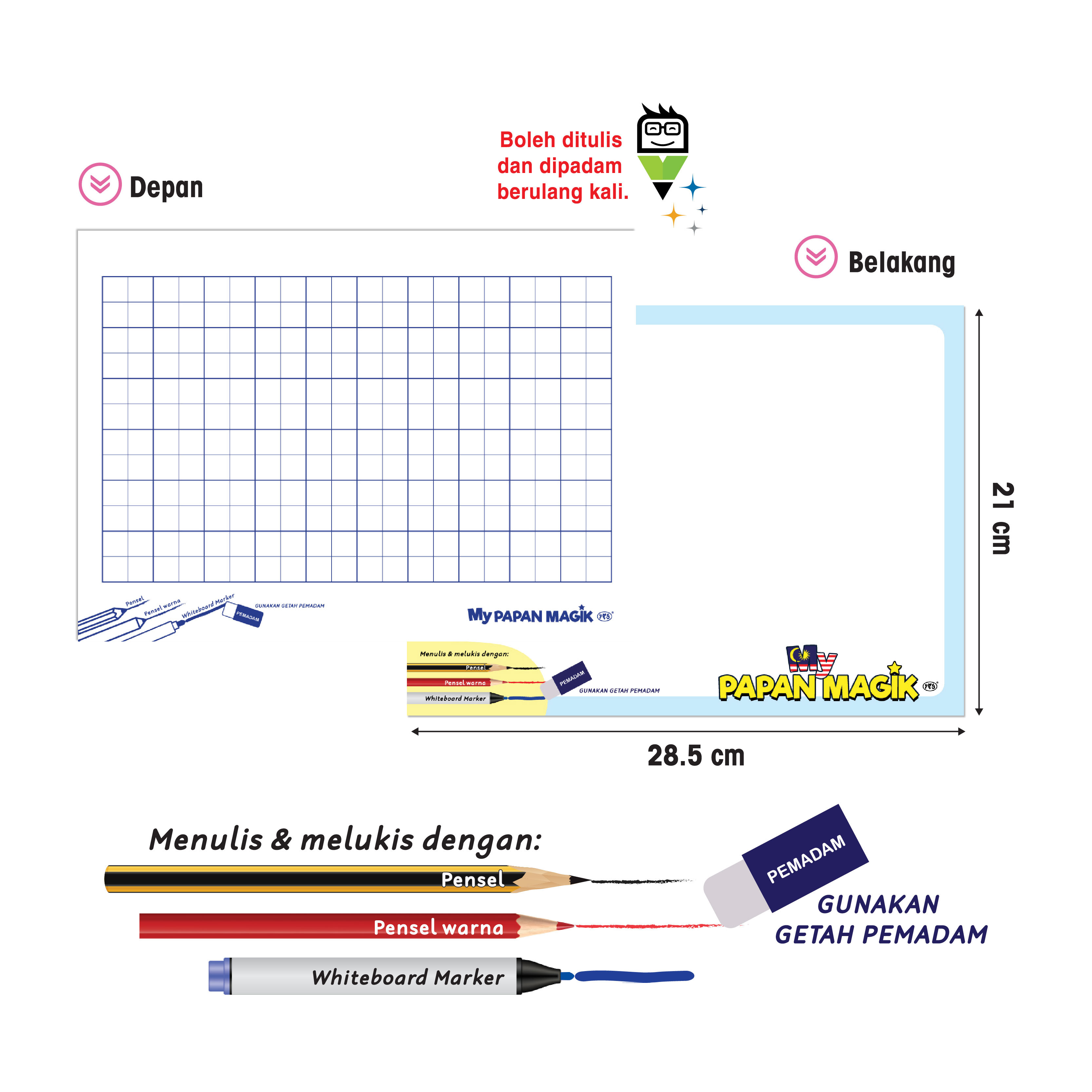 MyPapan Magik Pembelajaran Nombor - 数学习写魔法板