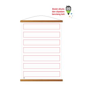 Papan Gulung Pengajaran Abjad