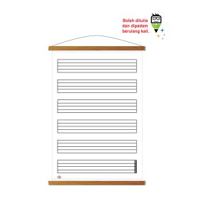 Papan Gulung Pengajaran Muzik - 可卷式音乐教学白板