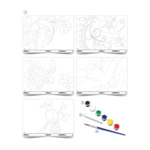 Seni Kraf Batik Kertas (Teknik Resis) - 蜡染巴迪