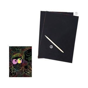 Seni Kraf Kertas Gurisan Berwarna-warni - 手工艺彩色手刮画