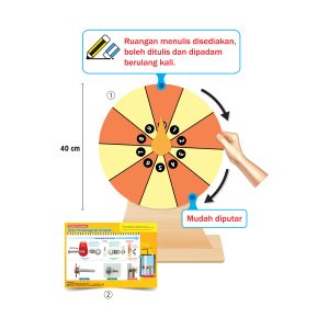 10 Bahagian Dwiwarna Berserta Nombor - 10 格 (双色+数字)