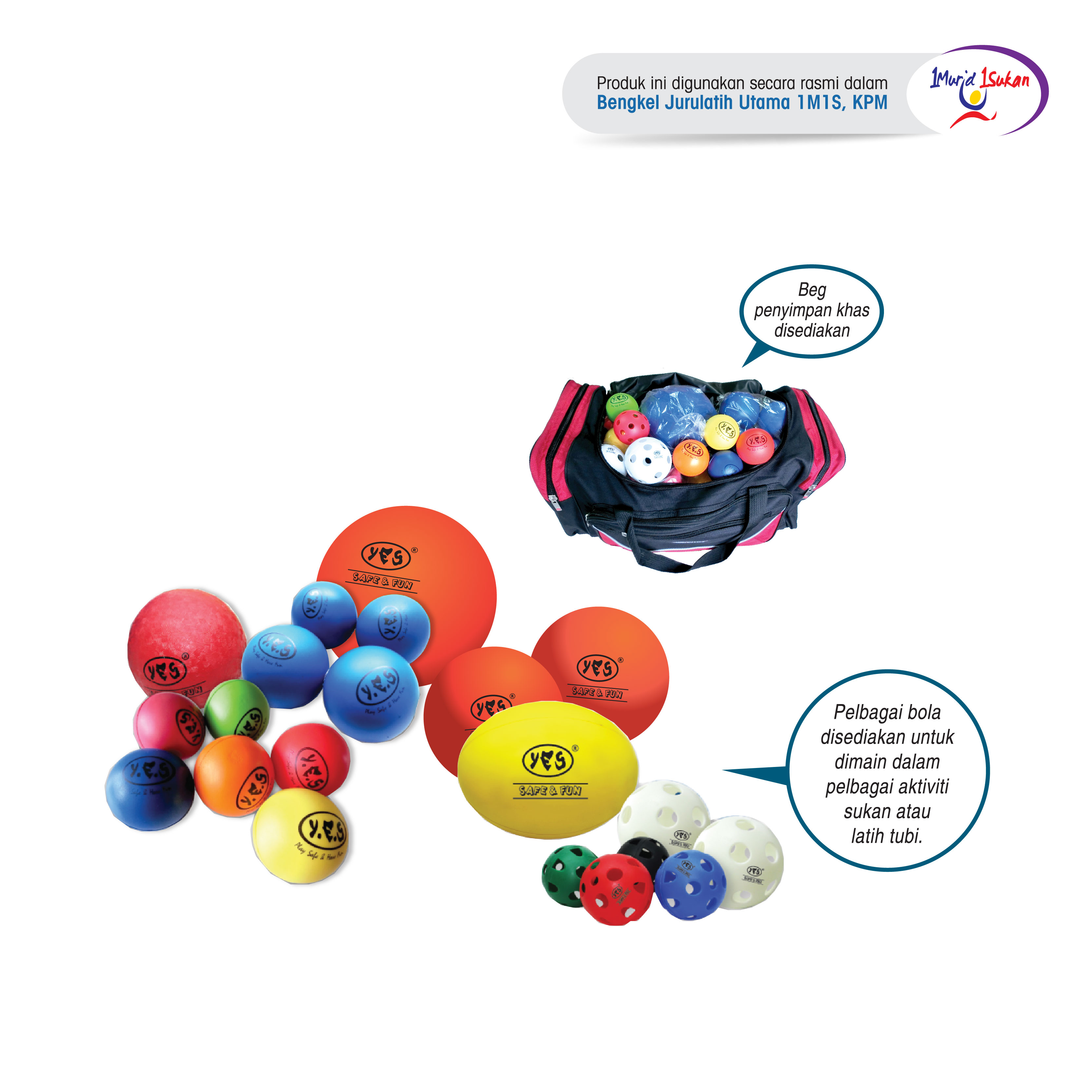 Set Aneka Bola - 缤纷混合球 - Miscellaneous Ball Set