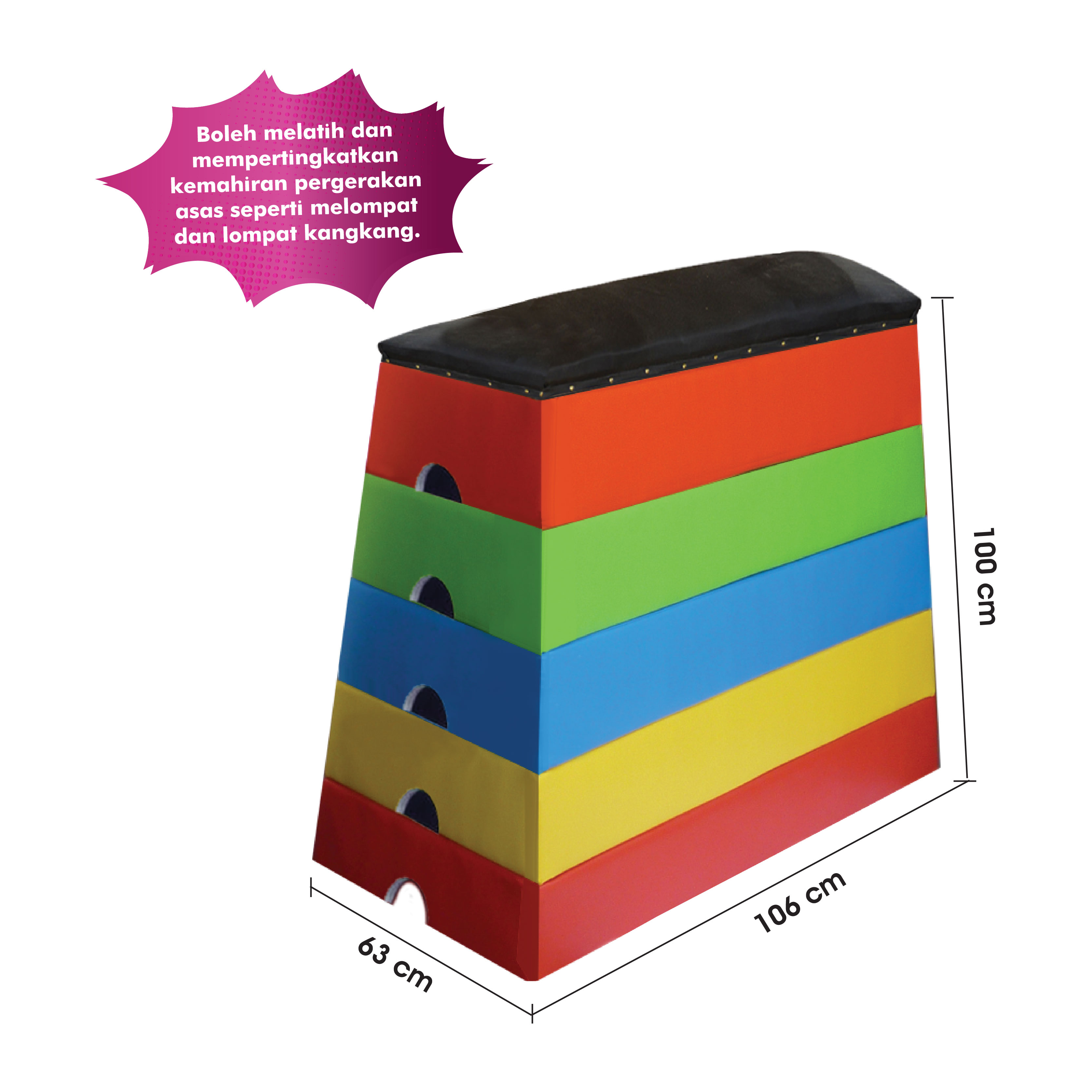 Peti Lombol Boleh Cantum - 可拆装式跳箱 - Detachable Vaulting Boxes