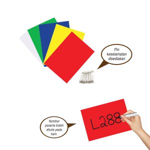 Kain Nombor Bib - 选手号码布 - Number Bibs