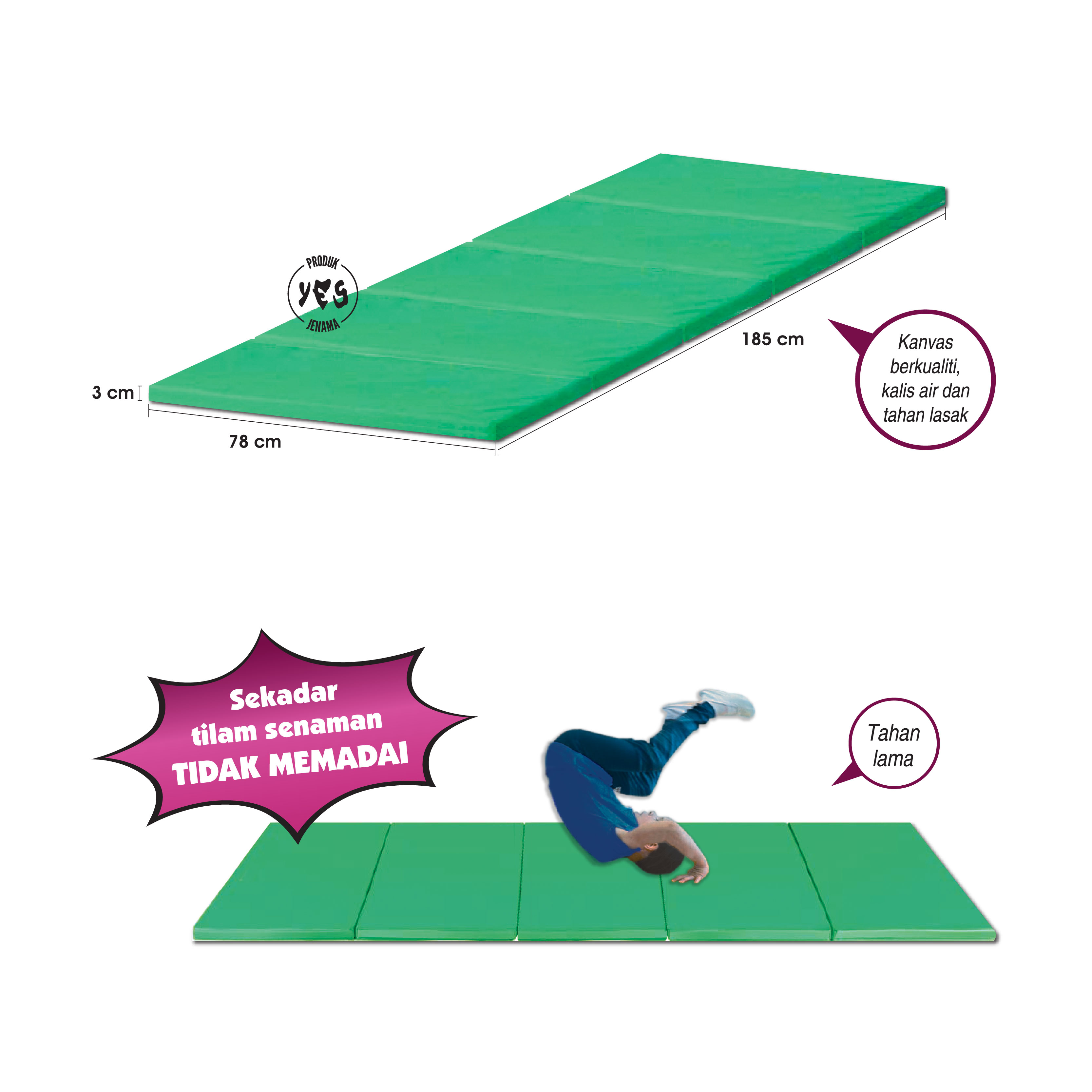 Tilam Multifungsi Berlipat - 多功能折垫 - Foldable Multipurpose Mattress