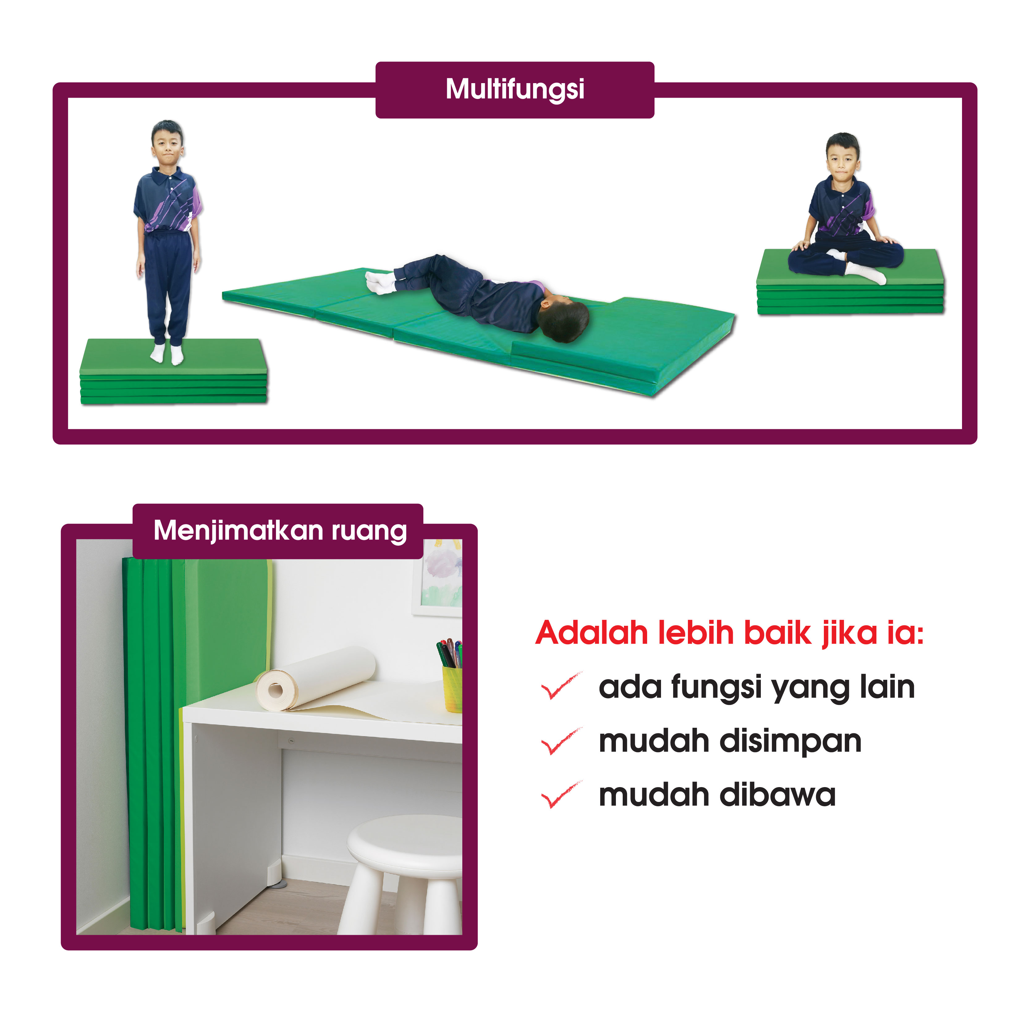 Tilam Multifungsi Berlipat - 多功能折垫 - Foldable Multipurpose Mattress - Image 2