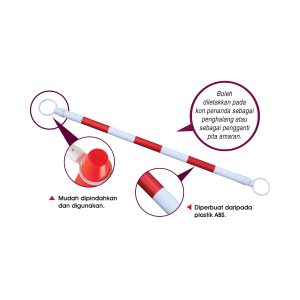 Palang Kon Boleh Dilaras - 可伸缩训练锥连接杆 - Retractable Cone Bar