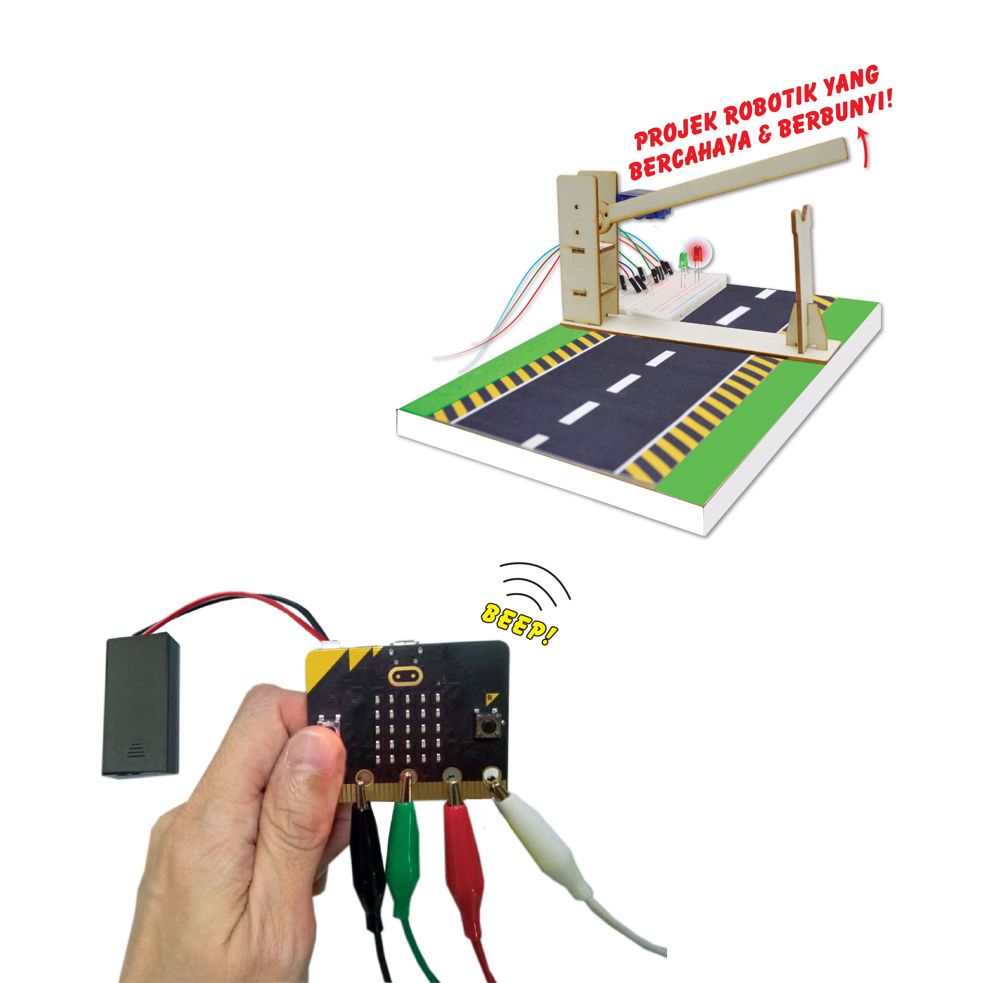 Kit Model Pagar Keselamatan micro:bit
