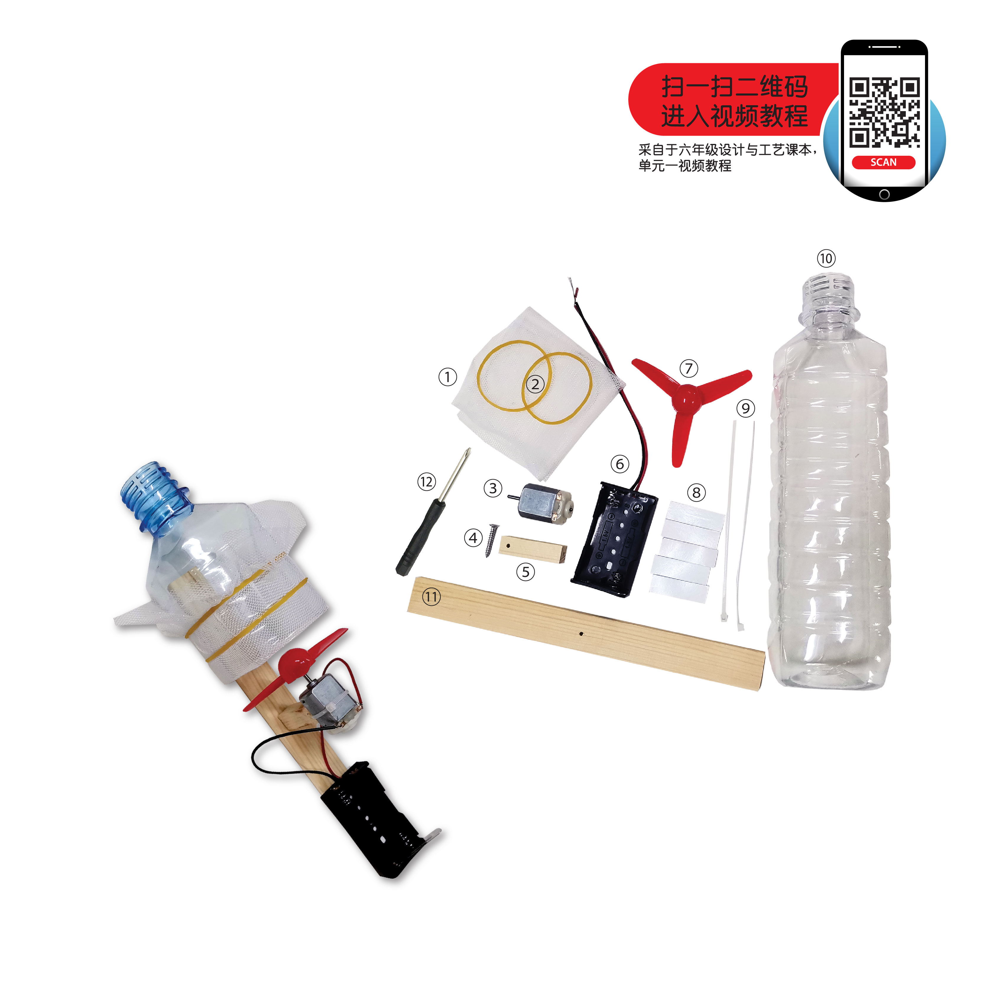 Set Penghasilan Pembersih Vakum Mesra Alam - 自制环保吸尘器