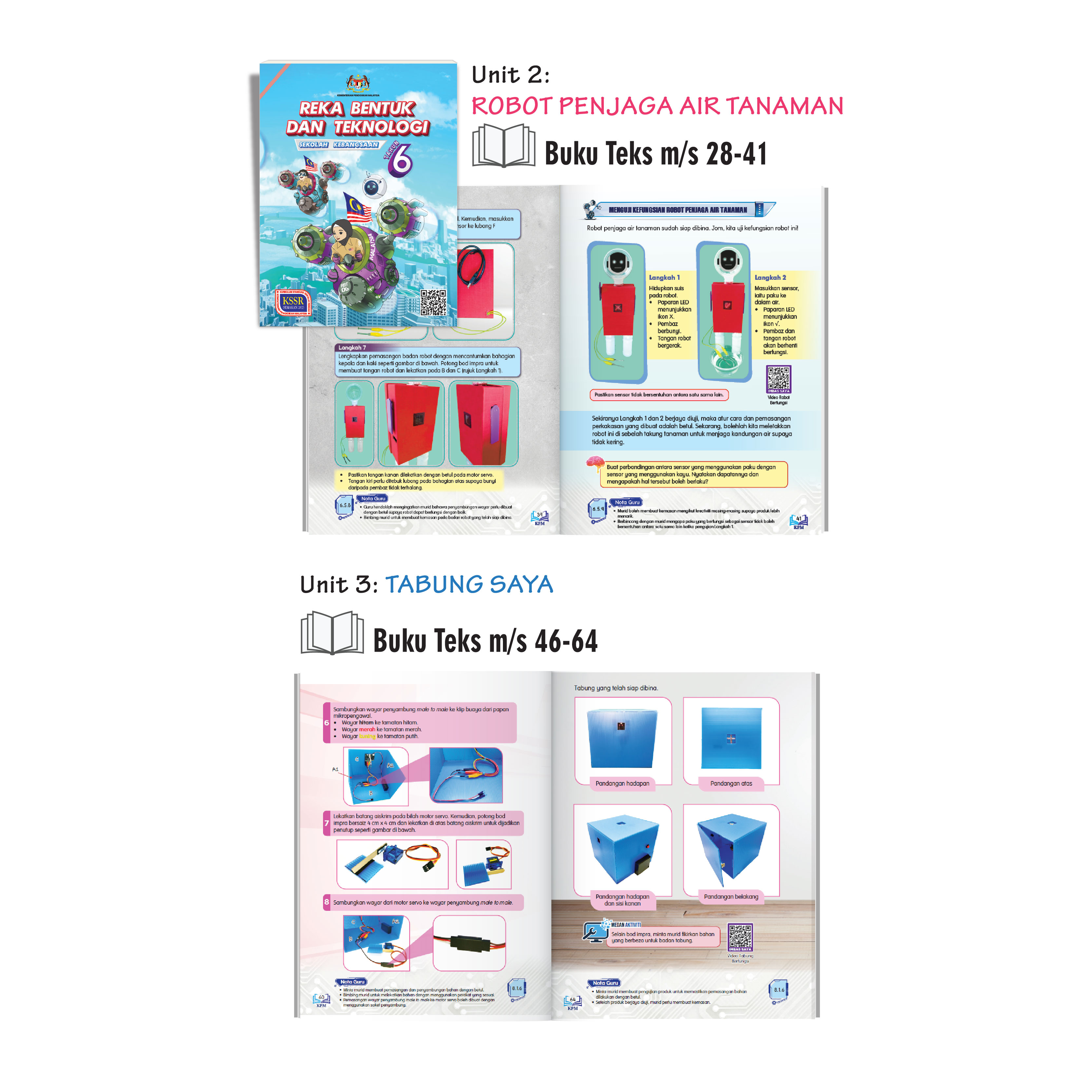 PAPAN UNO - Set Penghasilan Robot Penjaga Air Tanaman & Tabung Saya - Image 3