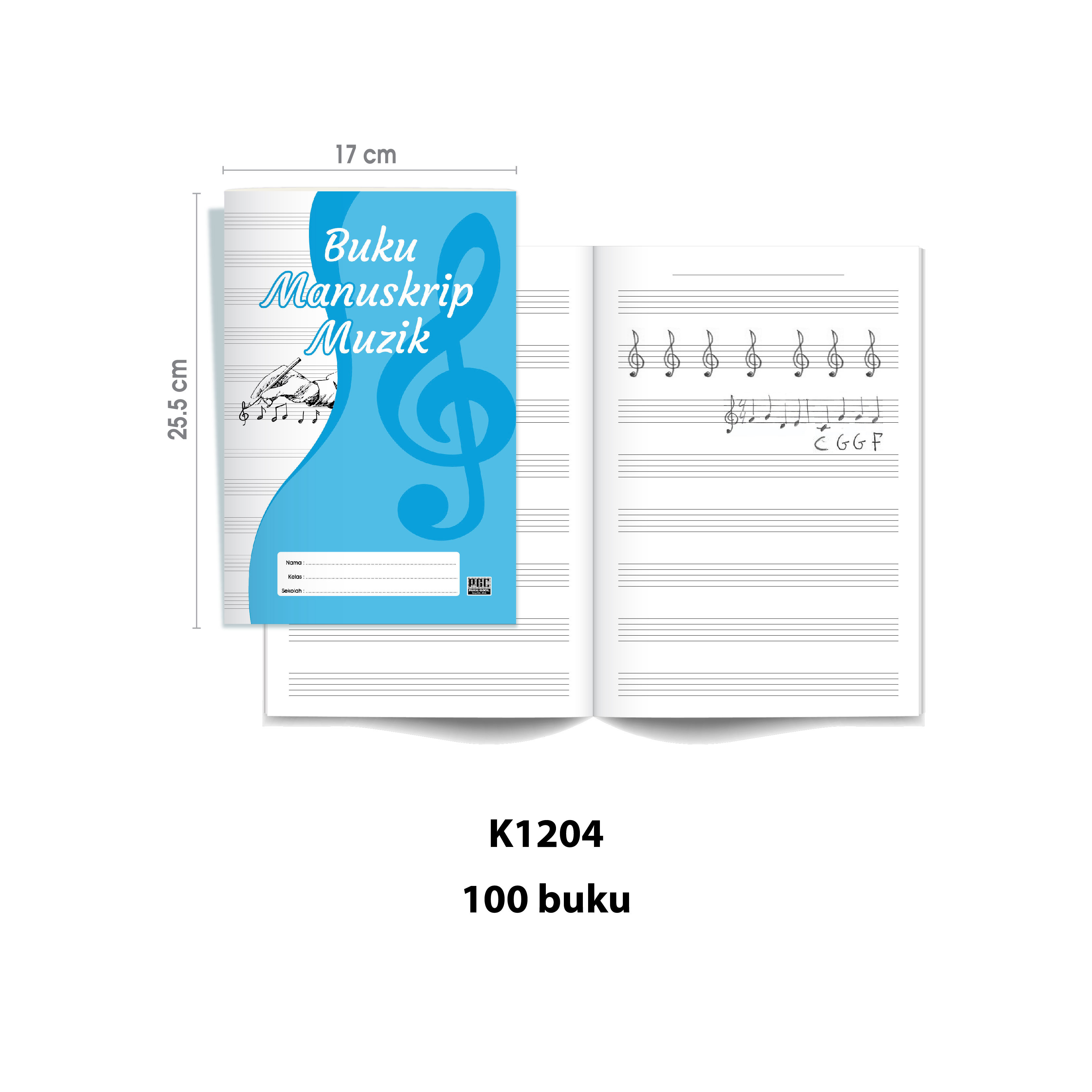 Buku Manuskrip Muzik - 五线谱练习本 - Image 4