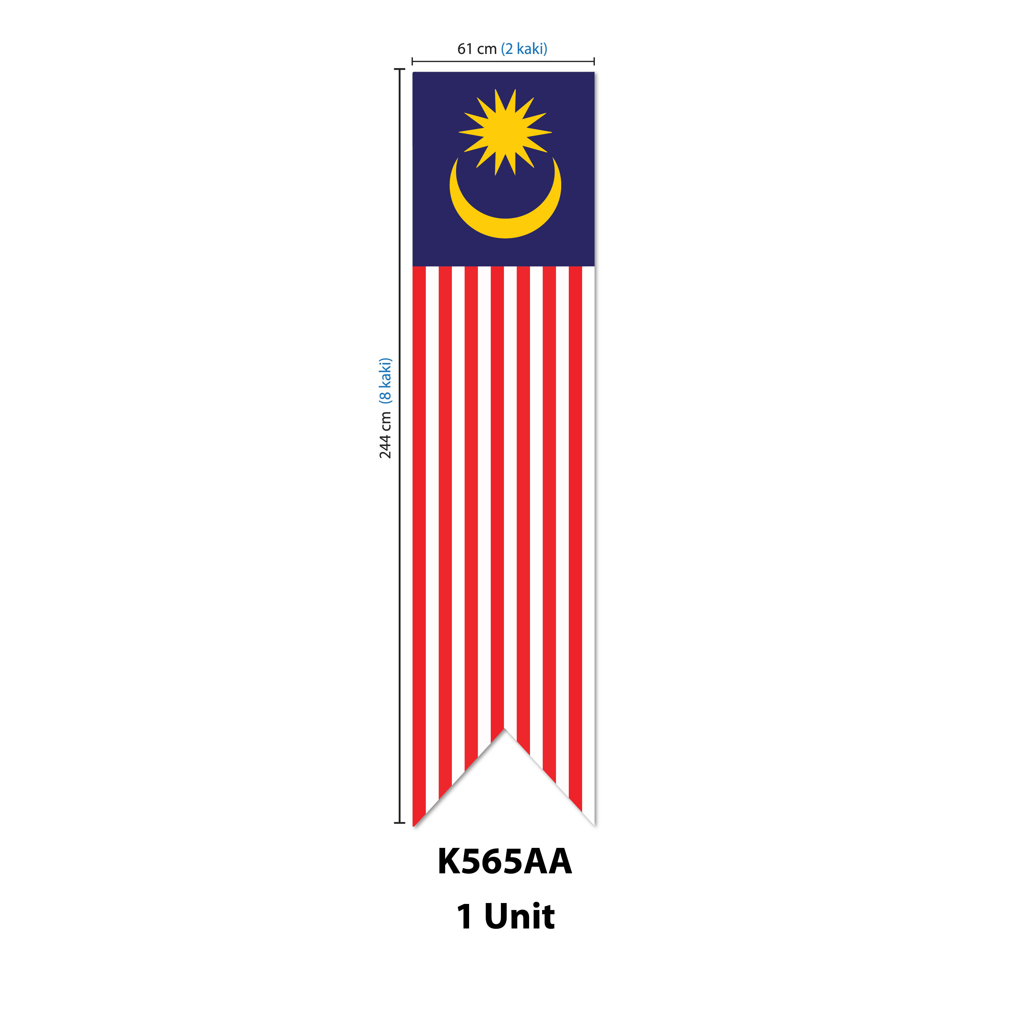 Banner Malaysia (Bendera Jenis Gegantung) - Image 3